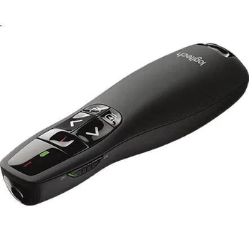 Беспроводной презентер Logitech R400 корпоративного класса, ручка для перелистывания страниц PPT, пульт дистанционного управления презентацией (лазерная указка), пульт дистанционного управления для корпоративного офиса.