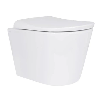 Унітаз підвісний Qtap Taurus Ultra Quiet 515×360×350мм безобідковий з сидінням Soft close білий (QTTAU26W49116)