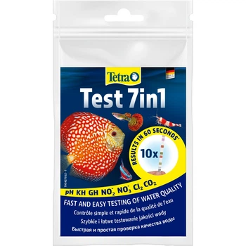 Тест для аквариумной воды Tetra Test 7in1 индикаторные полоски 10 шт (MLZ10730)