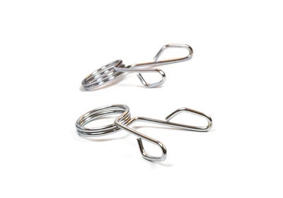Пружинные замки EasyFit Silver EF-8057 для олимпийского грифа 50 мм