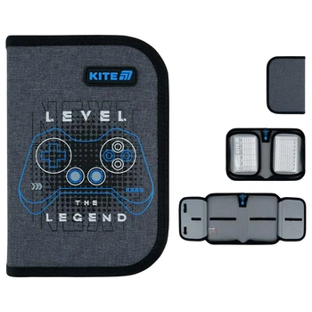 Пенал без наповнення Kite Level UP K26-622-6, 1 відділення, 2 відвороти