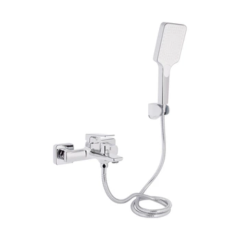 Смеситель для ванны Qtap Crow с душевым гарнитуром QTCRO259CRM48646 Chrome