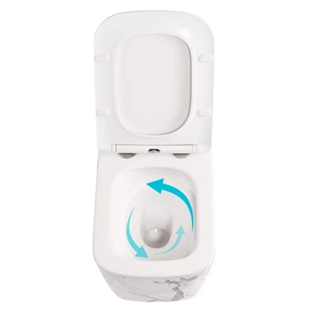 Унітаз підвісний Qtap Tern Ultra Quiet 520×345×325 мм, Marble, із сидінням Slim Duroplast/Soft-close/Quick Release