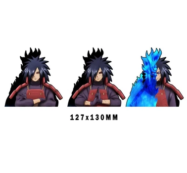 Голографическая наклейка Наруто Мадара Учиха Naruto Uchiha Madara 127x130 мм