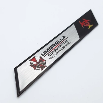 Эмблема алюминиевая Umbrella 12,5*1,8 см хром