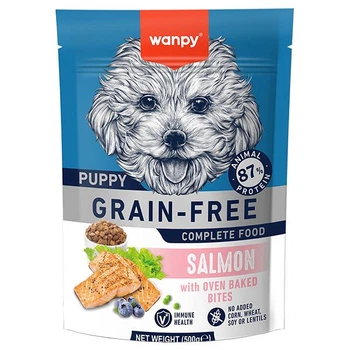 Сухой корм для щенков Wanpy Puppy Grain Free Salmon Ванпи беззерновой с лососем 500г