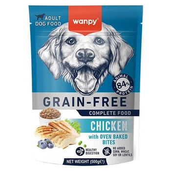 Сухой беззерновой корм для собак Wanpy Adult Dog Grain Free Chicken курица, 0,5 кг, полнорационный