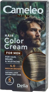 Фарба для чоловіків Delia cosmetics Cameleo Men 4.0 Коричневий 30 мл (5901350445846)