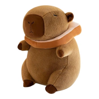 Игрушка мягкая Капибара Capybara коричневого цвета 30 см 3