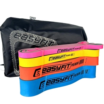 Эспандер-петля EasyFit EF-7634s, латекс, набор 4шт., сопротивление 7–63 кг – для фитнеса и кроссфита