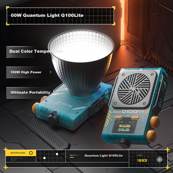 Sidande Q100lite 100W Полномощный двухцветный светодиодный заполняющий светильник для фото- и видеосъемки, профессиональный уличный светильник постоянного света.