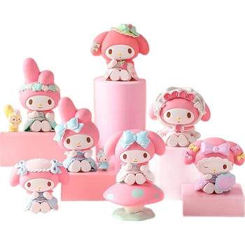 MINISO My Melody Tea Party Blind Box Фігурка Іграшка Подарунок на день народження для чоловіків та жінок, Окрема коробка