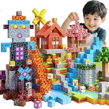 Конструктор магнитный Babibu My World, для детей 3-6 лет, развивающий, подарочный