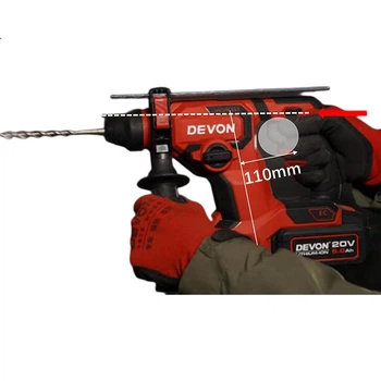 Перфоратор Devon 20V літій-іонний, акумуляторний ударний дриль, промисловий клас, головка машини 5408
