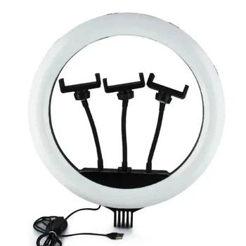 Кольцевая лампа RING FILL LIGHT XD-360 36см 14" три держателя без штатива