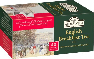 Чай пакетований Ahmad Tea Англійський до сніданку 40 x 2 г