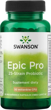 Дієтична добавка Swanson Epic Pro 25-Strain Probiotic 30 капсул (617721800422)