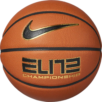 Мяч баскетбольный Nike Elite Championship 8P 2.0 Deflated Amber/Black/Metallic Gold/Black Size 7 (N.100.9913.891.07)