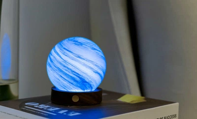 Світильник на акумуляторі Gingko AstraGlass Light MINI, полярна хмара, 8 режимів освітлення | G050M-PC