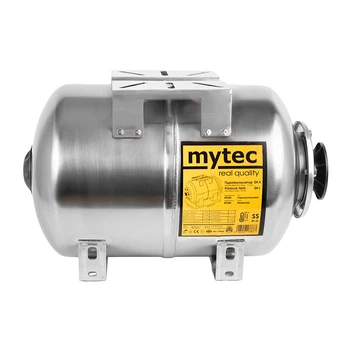 Гідроакумулятор з нержавійки Mytec 24 л (горизонтальний)