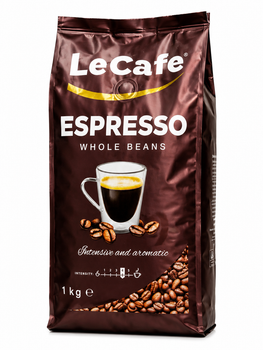 LeCafe Espresso Whole Beans — кава в зернах 1 кг