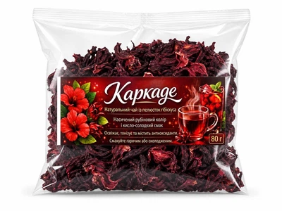 Каркаде 80 г | чай из лепестков гибискуса | натуральный красный чай