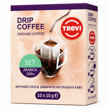Дрип-кофе Trevi Set Arabica 100% - 10 × 10 г