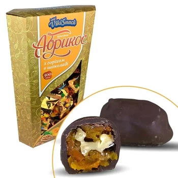 Цукерки VikiSnack «Абрикос з горіхом у шоколаді» 500 г