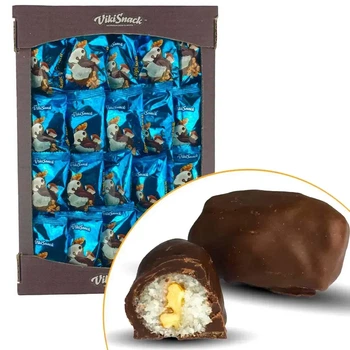 Цукерки VikiSnack Кокос з горіхом у шоколаді, 1,5 кг