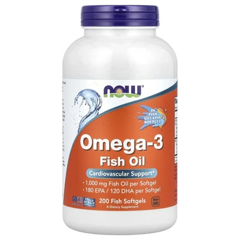 Омега-3 + ЭПК 180 и ДГК 120 Now Foods (Omega-3 180 EPA/120 DHA) 200 гелевых капсул
