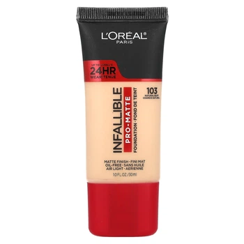 Тональна основа Infallible Pro-Matte, відтінок Natural Buff 103, L'Oreal, 30 мл