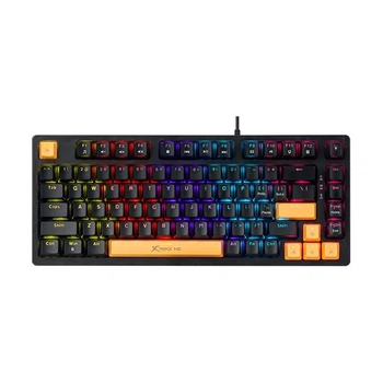 Клавиатура XTRIKE ME GK-996, mechanical wired keyboard, 82 Keys, RGB, EN Layout, USB, 1.5m, black