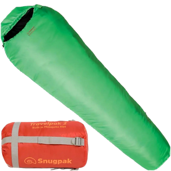 Спальний мішок від -3°C до -7°C для кемпінгу 220 см зелений Snugpak SE0323