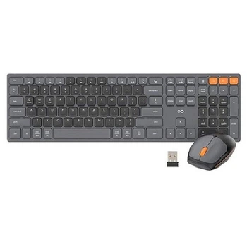Клавіатура та миша Fantech Go WK895, Сірий - 443474