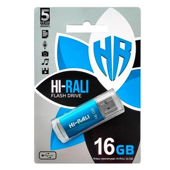 USB Flash Hi-Rali Rocket, 16 Гб., Синий - 318879