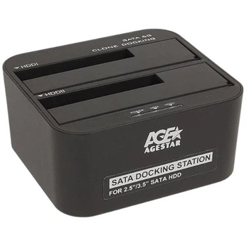 Док-станция AgeStar 3UBT6-6G, Черный - 598813