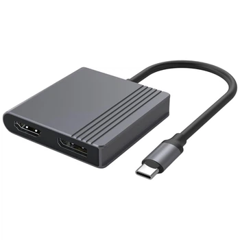Док-станция Cablexpert A-CM-HDMIFDPF-01, Серый - 714654