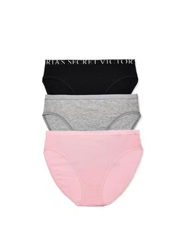 Набор трусиков 3-Pack Exploded Logo Stretch Cotton High-Leg Brief Panties размер L