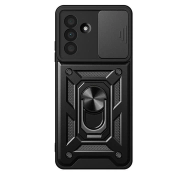 Чехол Primo Shockproof для Samsung Galaxy A37 5G (SM-A376) - противоударный, с подставкой и шторкой для камеры - Black