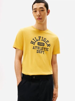Футболка бавовняна довга чоловіча Tommy Hilfiger 283532251 XL Жовта (1159862828)
