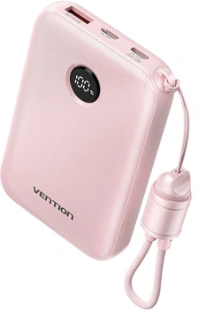 УМБ Vention 10000mAh 22.5W Fast Charging Pink (FKAP0-C)