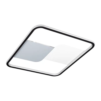 Потолочная декоративная светодиодная LED люстра 68 W Черная (26180)