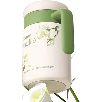 Термокружка Vanow Camellia для офиса, изготовленная из нержавеющей стали 316, с ситечком для заваривания чая, подарок на День учителя, отдельная кружка для чая и воды.