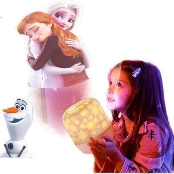 Проекционная лампа Disney Эльза Принцесса Звездное Небо, детская игрушка, новогодний подарок на день рождения для девочек 10-14 лет, музыкальная шкатулка 10