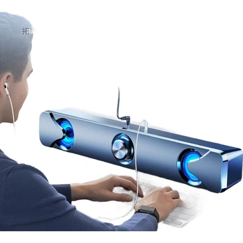 Колонки комп'ютерні Saida Bluetooth мультимедійні настільні з навушниками USB/TPC V-110