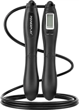 Скакалка з лічильником PowerPlay 4216 Jump Rope 2.8 м Чорна (PP_4216_Black)