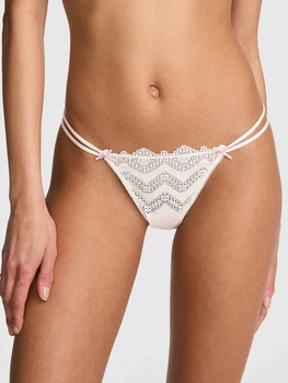 Трусики-стрінги жіночі Victoria's Secret 184883440 M Молочні (1159862803)