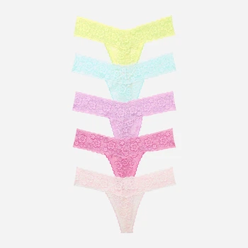 Набір трусиків танга жіночих Victoria's Secret 57561099 XS 5 шт Різні кольори (1159862989)