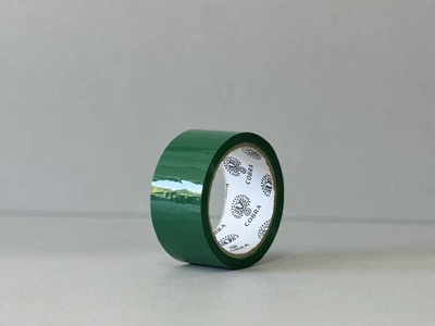 Зелёный упаковочный скотч 45х50