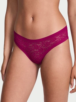 Трусики танга женские Victoria's Secret 301167960 M Бордовые (1159862704)
